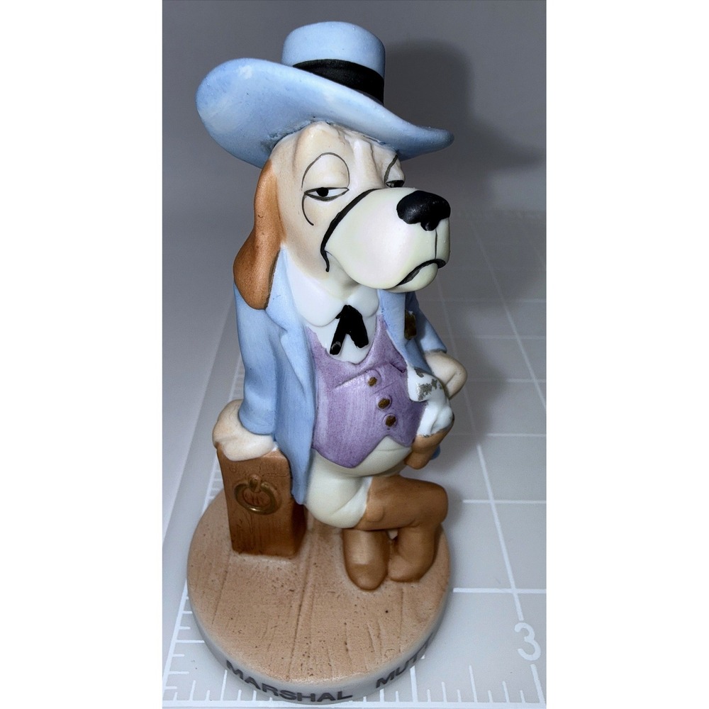 Marshal Mutt Figurine Prairie Dawgs Beagle Dog Cowboy Sheriff 5" Vintage 1980s